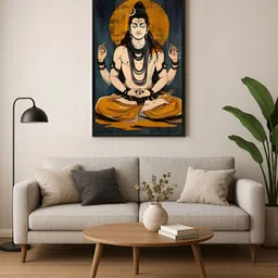 999Store Grey & Brown 1 Piece Canvas Other Wall Paintings-13