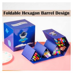 Azhari Hexagonal Box 83 Pcs Space Theme Children Delux Art and Craft Supplied Foldable Set Pack of 1 image 2