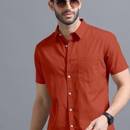 ETHNIC TRENDZ Men Standard Fit Solid Spread Collar Casual Shirt-image-87