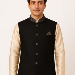 BAESD Mandarin Collar Nehru Jacket-image-69