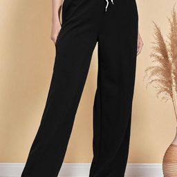 Moda Rapido Women Relaxed Mid Rise Easy Wash Trousers-image-93