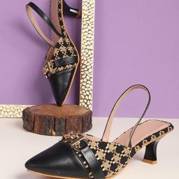 AVIVASTYLE Kitten Mules with Buckles-12