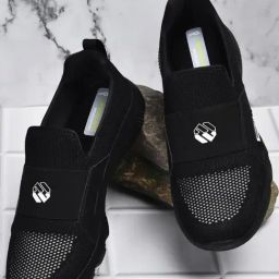 Woodland Men's Black Walking Shoes-image-70