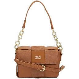Globus Brown Textured Medium Handbag-29