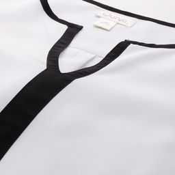 Qurvii+ Plus Size Striped Crepe Shirt Style Top image 3