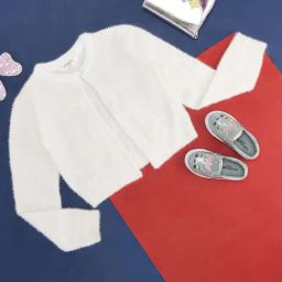Pantaloons Junior Off-White Regular Fit Full Sleeves Shrug-image-18