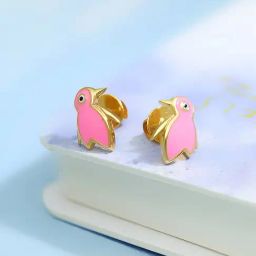 Malabar Gold & Diamonds 18k Yellow Gold Stud Earrings For Kids-image-28