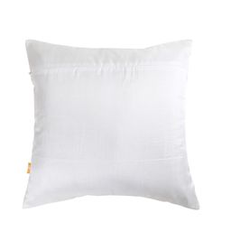 ANS Off-White Single Self Design Square Cushion Covers image 2