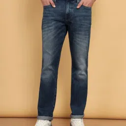 Wrangler Mid Blue Straight Fit Jeans-picture-17