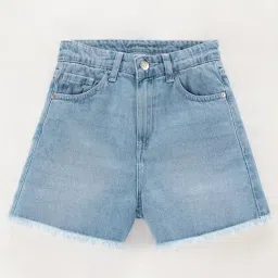 Edheads Kids Blue Cotton Regular Fit Shorts-picture-13