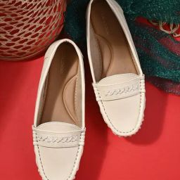 Clog London Women's Off White Casual Loafers-image-6