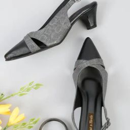 Flat N Heels Women's Black Back Strap Sandals-image-40