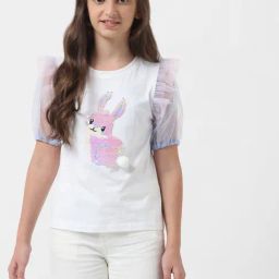 VERO MODA GIRL White Embellished Top-picture-46