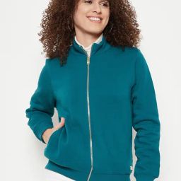 MADAME Turquoise Regular Fit Sweatshirt-picture-42