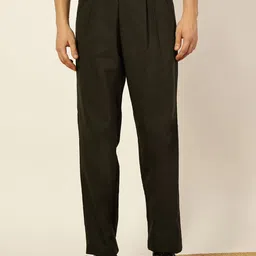 Thomas Scott Men Smart Regular Fit Pleated Trousers-image-97