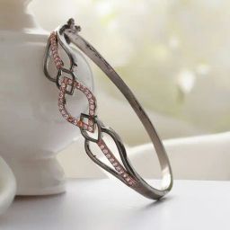 Priyaasi Glamorous AD Studded Rose Gold Casual Bracelet-image-73