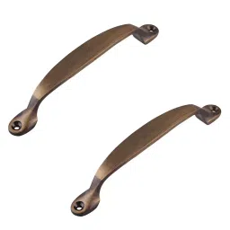 Klaxon Door Handle 4 inch Antique Finish Paradise Brass, G0212IT0057-2P (Pack Of 2)-image-23