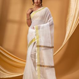 DESH BIDESH Zari Chanderi Saree-image-46