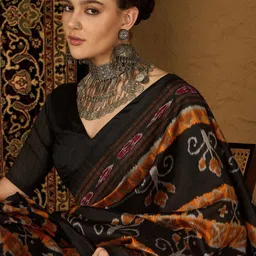 KALINI Ethnic Motifs Silk Cotton Bhagalpuri Saree-picture-18