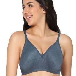 IN CARE Blue Cotton T-Shirt Bra-image-30