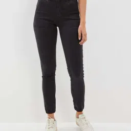 American Eagle Outfitters Black Mid Rise Joggers-picture-37