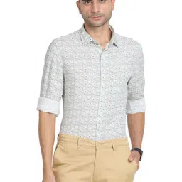 Turtle Blue Slim Fit Printed Shirts-image-55