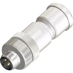 RS PRO Circular Connector 4 Contacts Screw M12 Connector Plug, 2017153-10
