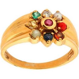GenZcomplex Gold-Plated Brass Crystals Finger Ring-image-81