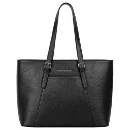 Lino Perros Black Solid Large Tote Handbag-25