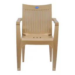 Nilkamal CHR 2209 Plastic High Back Chair, Marble Beige-10