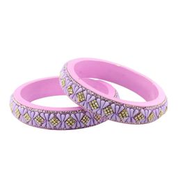 ZULKA Set Of 2 Lac Stone Studded Kada Bangles image 4