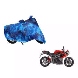 Auto Pearl Waterproof Two Wheeler Cover For Benelli TNT R (Blue)-image-33