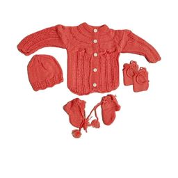 Cute Collection Kids Sweater with Cap, Socks & Mitten Set-image-28