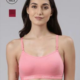 Dollar Missy Pink Cotton Seamless Bra - Pack Of 2-picture-10