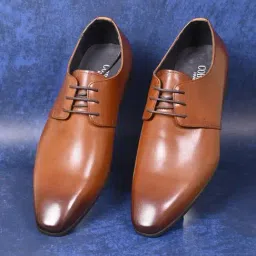 Cobblerz Men's Tan Derby Shoes-picture-26