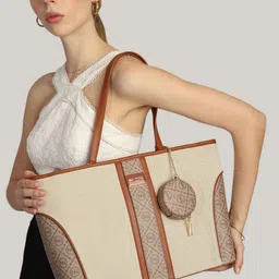 Mini west london Printed PU Structured Tote Bag-35