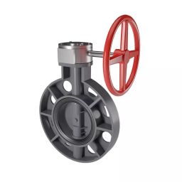 Finolex 76.2 mm (3 Inch) PVC Gear Type Butterfly Valve, 2302-13