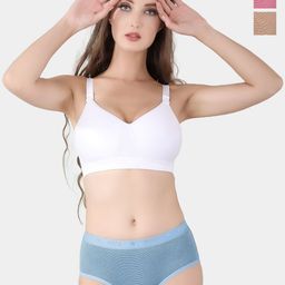 Trylo Pack Of 3 Striped Cotton Hipster Briefs RIZA SMALL LINE PANTY-PRINTED COLOURS-3XL-picture-13