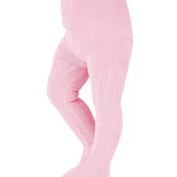 SYGA Cotton Solid Knit Tight Leggings - Pink-picture-45
