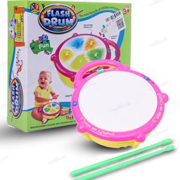 KV Impex Musical Flash Drum (Color May Vary)-1