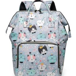 House of Quirk Maternity Backpack Large Capacity Convenient  - Grey-91