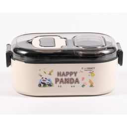 Azhari Happy Panda Lunch Box Stainless Steel Box For Kids Design Color Vary-48