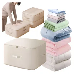 COZY VIBES Ultra Space Saving Self Compression Organizer, Heavy Duty Moving Bags, Compression Packing Cubes, Self Compression Moving Organizer Bags for Comforters Blankets and Clothes - PACK OF 1 - COLOR MAY VARY-picture-32