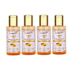 CARET ORGANIC Set Of 4 Vitamin C Face Wash With Raspberry & Papaya - 100 ml Each image 1