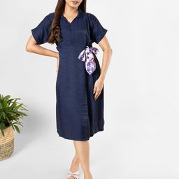 NOT SO PINK A-lineMidi Dress-image-62