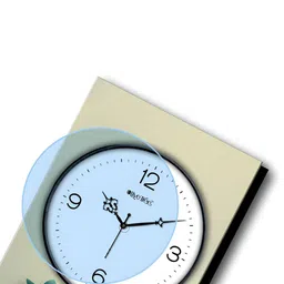 OLIVE TREE White & Black Printed Rectangular Shaped Contemporary Wall Clock image 4