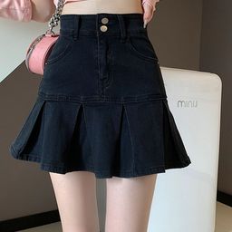 StyleCast Women High-Rise Peplum Denim Mini Skirt-picture-31