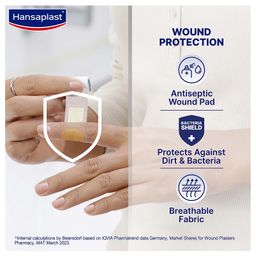 Hansaplast Antiseptic Regular Bandage for Cuts & Wounds - 20 Strips image 4