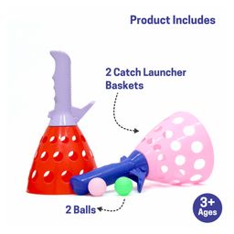 Aditi Toys Click and Catch Twin Ball Game with 2 Balls for Kids & Adults, Pop & Catch Ball Play Fun Boys & Girls, Indoor & Outdoor Toy Set, Skill & Coordination Development for Ages 3 & Above image 4