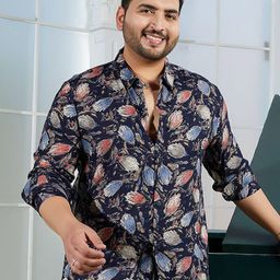 Instafab Plus Men Comfort Opaque Printed Casual Shirt-image-33
